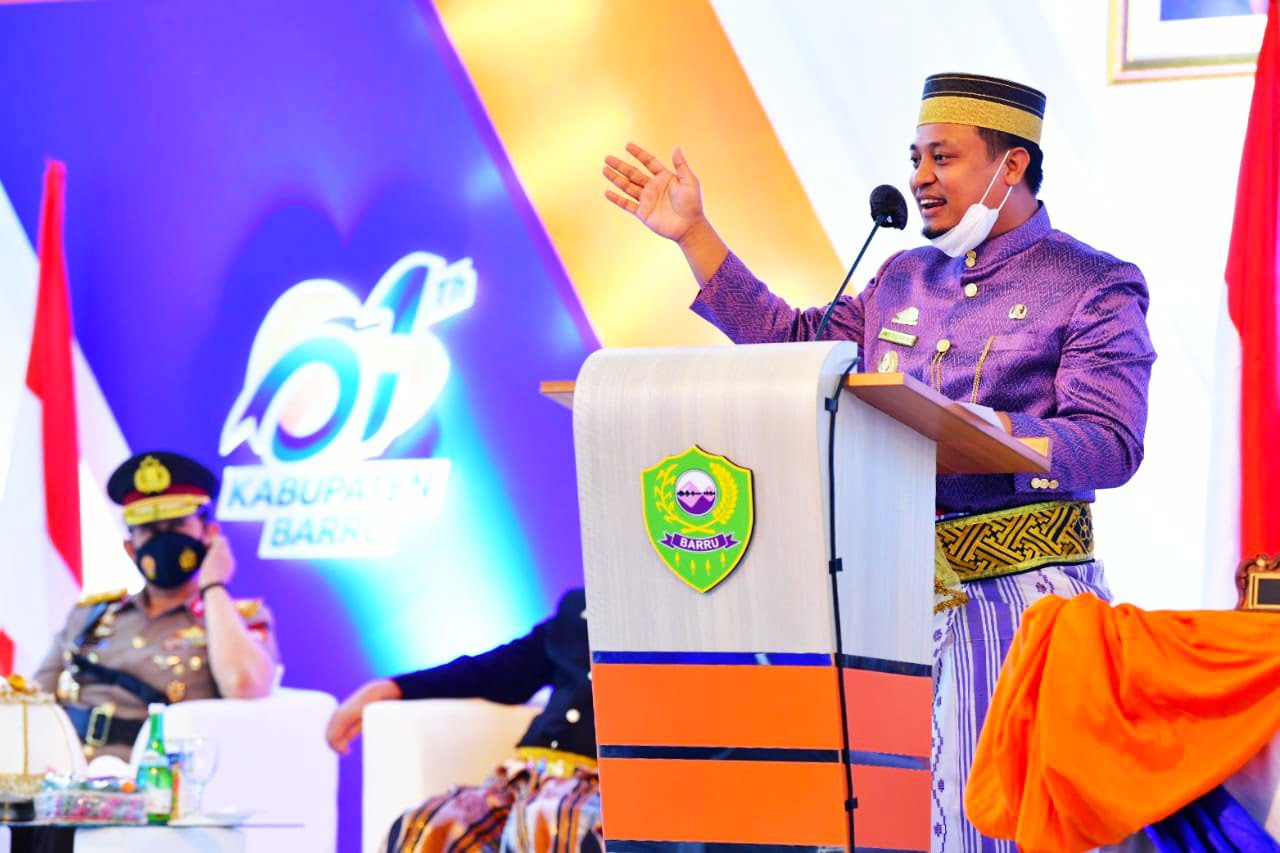 HUT Barru ke-61: PLT Gubernur Sulsel Menekankan untuk Perhatikan Masalah Stunting