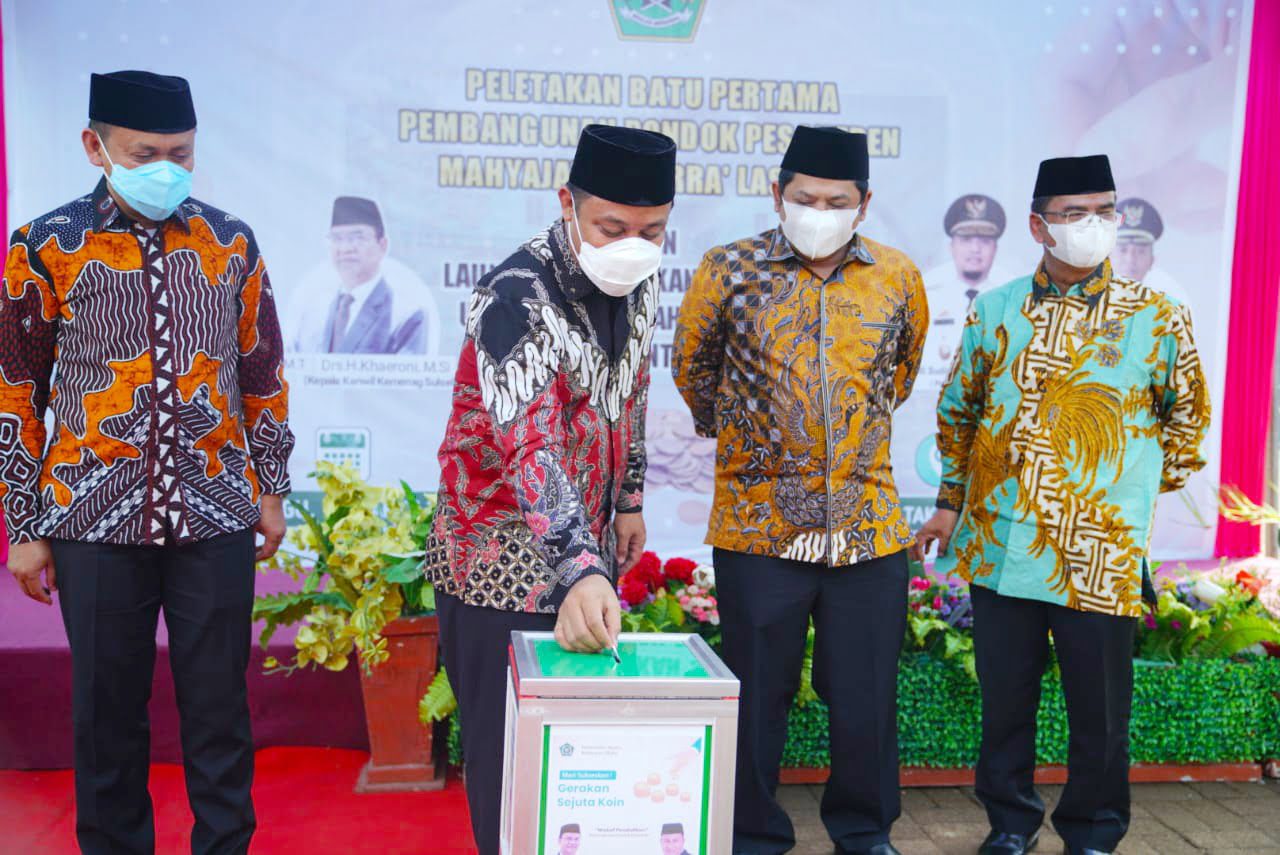 Plt Gubernur Hadiri Peletakan Batu Pertama Ponpes Mahyajatul Qurra' Takalar