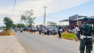 Personil Gabungan TNI-Polri Gelar Gladi Pengamanan di Bendungan Regulasi Nipa-Nipa