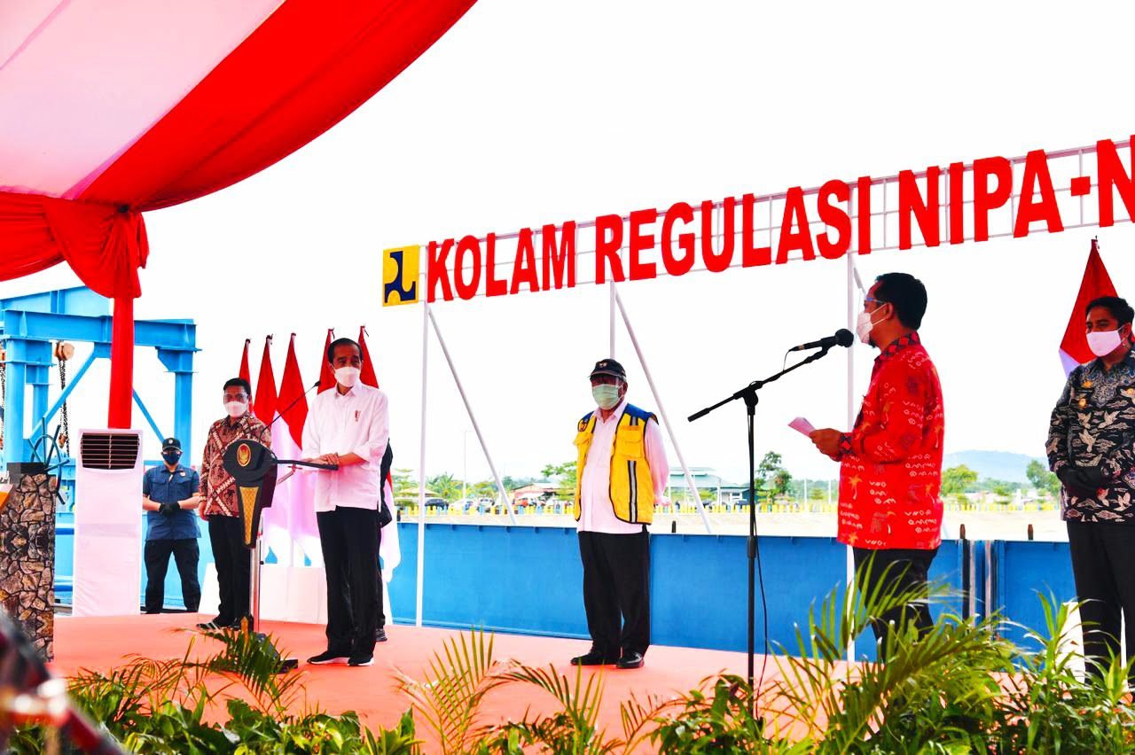 Dihadapan Presiden, Plt Gubernur Meminta Dukungan dalam Mempercepat Pembangunan Infrastruktur di Sulsel