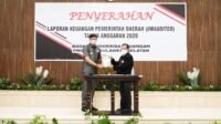 Bupati Gowa Serahkan LKPD Tahun Anggaran 2020 ke BPK RI Sulsel