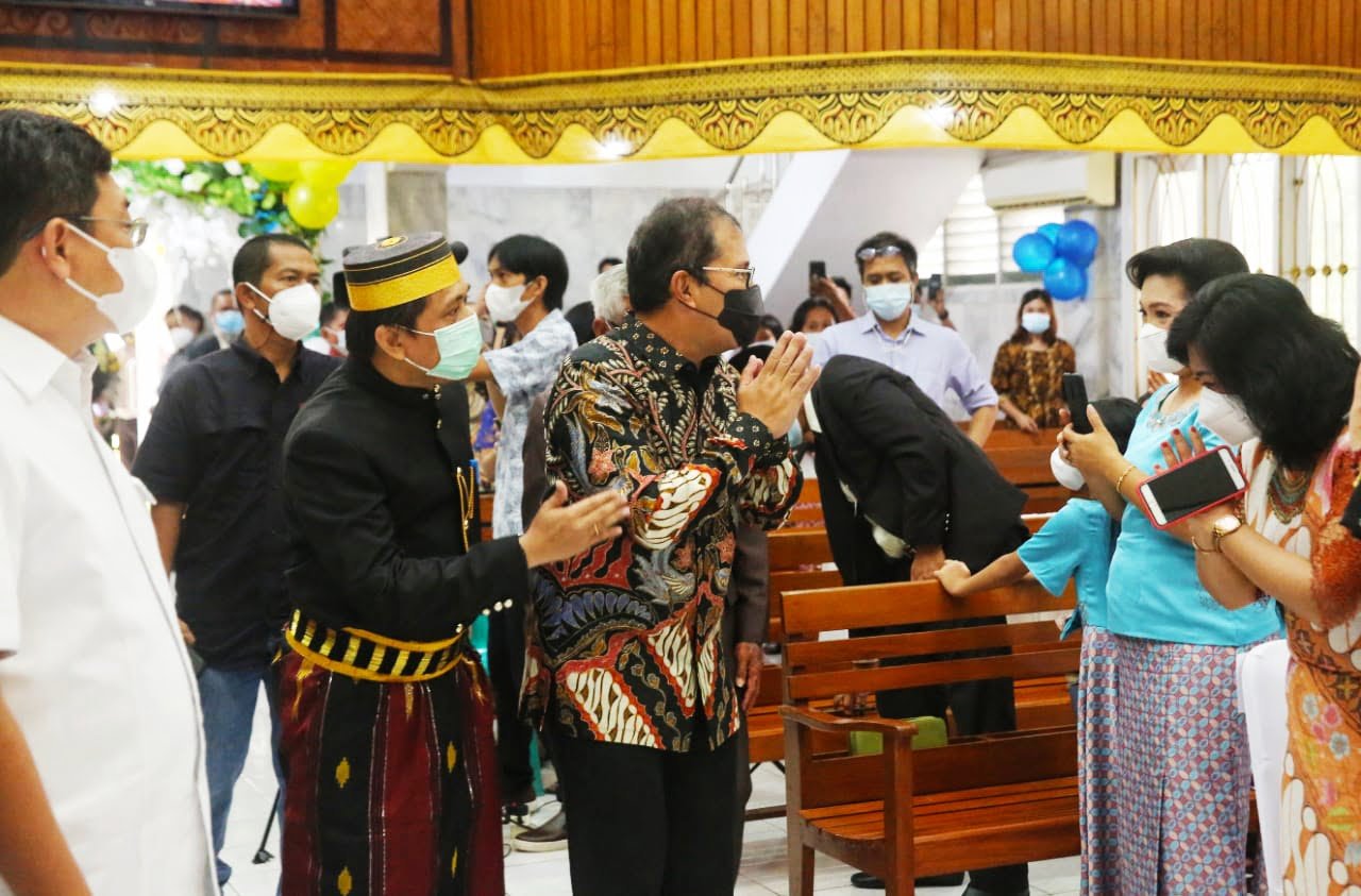 Wali Kota Danny Hadiri Perayaan Paskah Jemaat RAMA, Serukan Kerukunan Umat Beragama