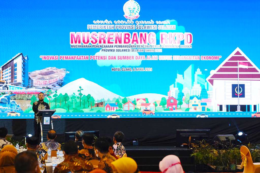 Buka Musrenbang RKPD 2022, Plt Gub Sulsel: Keputusan berdasarkan aspirasi dari bawah