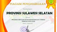 Luar Biasa, Ketahanan Pangan Sulsel Terbaik di Indonesia