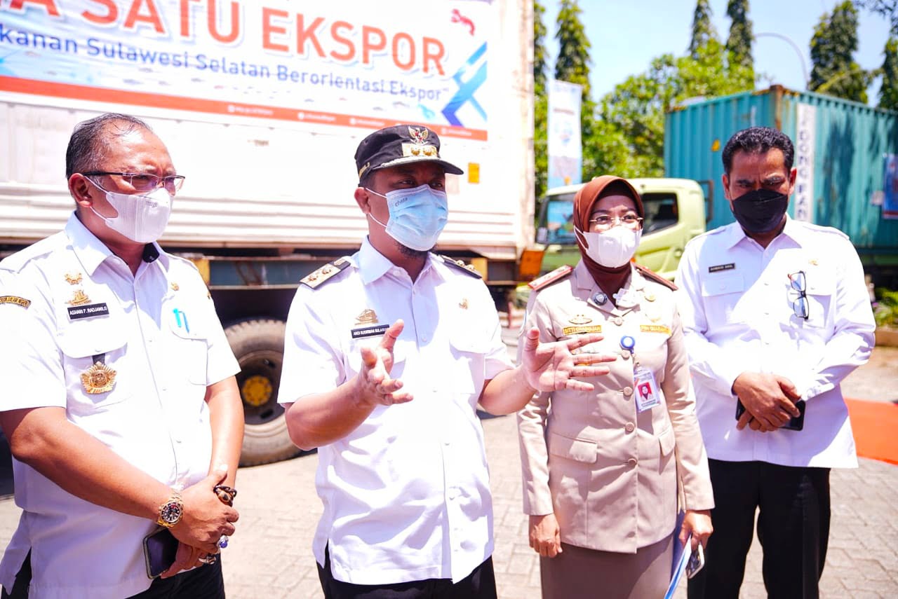 Lepas Ekspor senilai Rp97 miliar, Plt Gubernur Sulsel Tegaskan Pemprov Terus Dukung Upaya Ekspor Komoditi Laut