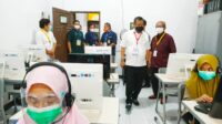 Rektor UNM, Pantau langsung Peserta UTBK-SBMPTN yang Disabilitas