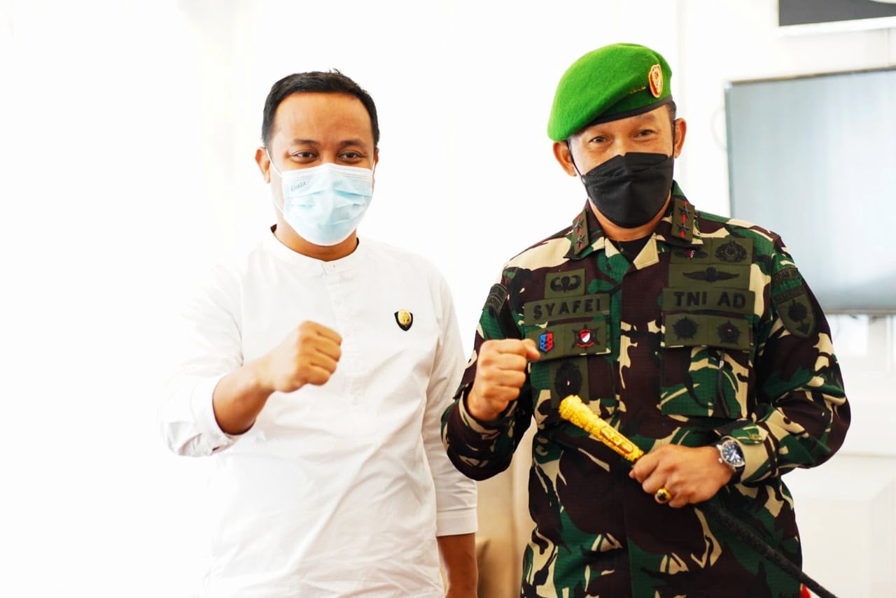 Bahas Keamanan dan Sinergitas Pembangunan, Pangdam Hasanuddin Temui Plt Gubernur Sulsel