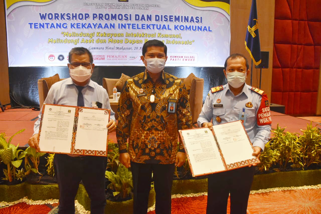Kemenkumham Sulsel Teken Mou dengan UNM Kekayaan Intelektual