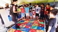 Tim Relawan Trauma Healing Disdik Sulsel Disambut Gembira Masyarakat Korban Gempa Sulbar