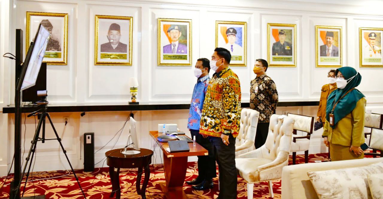Plt Gubernur Sulsel Ikuti Musrenbangnas 2021 secara virtual