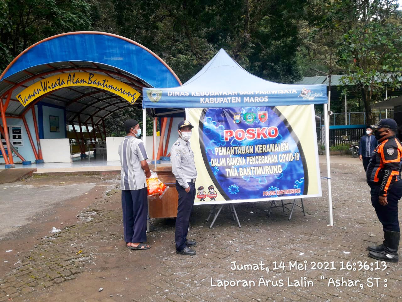 Tetap Bekerja di hari Libur Lebaran, Jajaran Dishub Sulsel Pantau Tempat Wisata