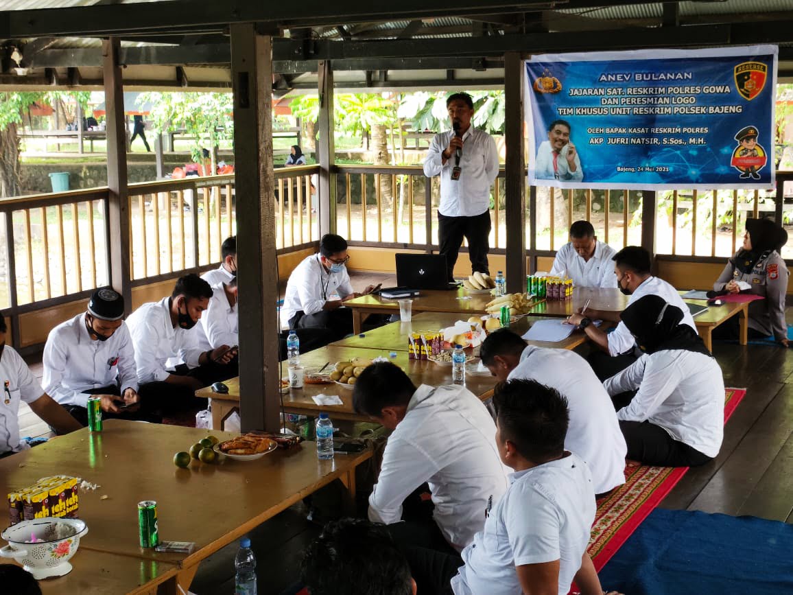 Kanit Reskrim Polsek Bajeng Gowa Berharap Anev dapat Dijadikan Analisa dan Evaluasi Kinerja Penyidik