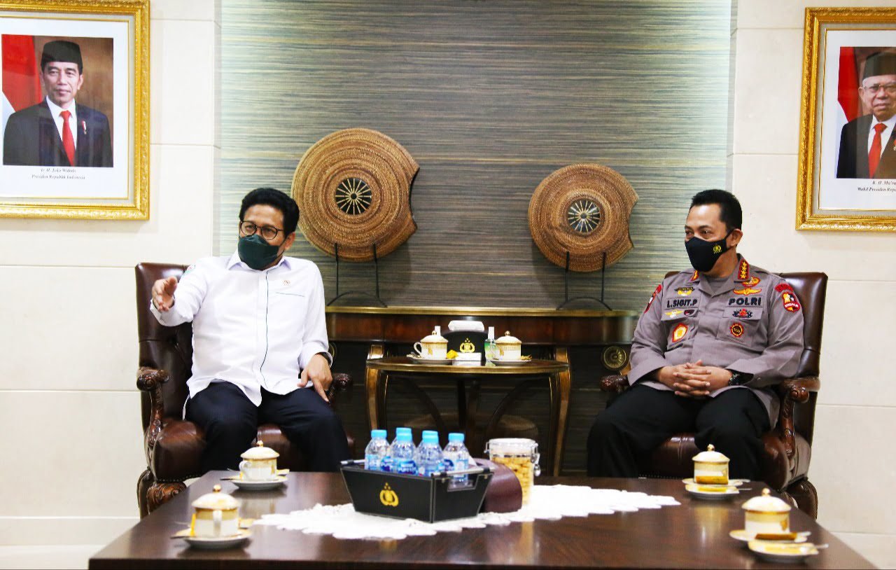 Terima Kunjungan Mendes PDTT, Kapolri Pastikan Pendampingan Edukasi Dana Desa