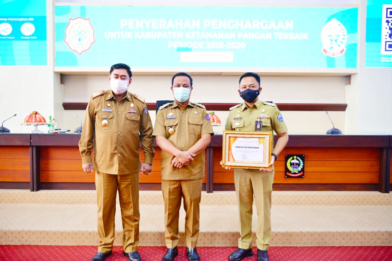 Provinsi Sulsel Raih Penghargaan Provinsi Ketahanan Pangan Terbaik 2018-2020