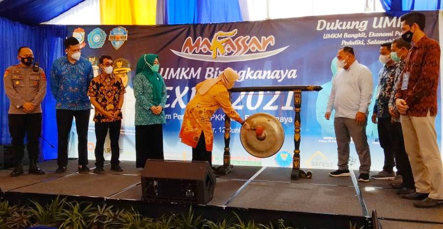 Ketua TP PKK Makassar, Resmi Buka UMKM Biringkanaya Expo 2021