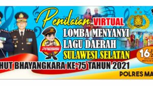 16 Kontestan akan dijaring Mewakili Polres Maros pada Lomba Nyanyi Lagu Daerah Tingkat Polda