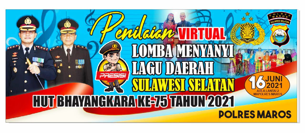 16 Kontestan akan dijaring Mewakili Polres Maros pada Lomba Nyanyi Lagu Daerah Tingkat Polda