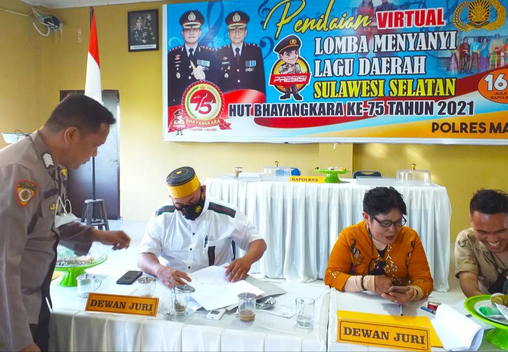 Ini Juara Pemenang Lomba Nyanyi Lagu Daerah Polres Maros