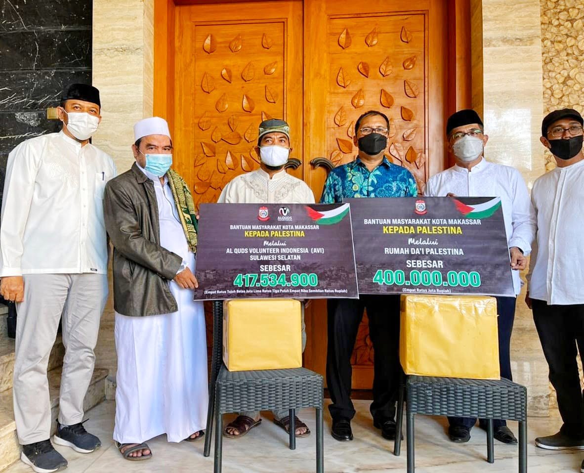 Serahkan Donasi Palestina, Wali Kota Makassar Ucapkan Terima Kasih