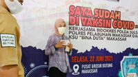 510 Peserta Vaksinasi Massal Covid-19 di Pusat Grosir Pasar Butung Makassar