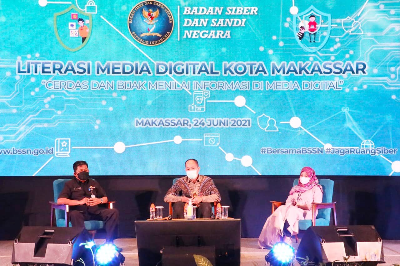 BSSN Gandeng Dinas Kominfo SP Sulsel Gelar Literasi Media Digital