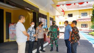 Sinergitas Kapolres dan Forkopimda Maros di Kegiatan Serbuan Vaksinasi Massal Covid-19