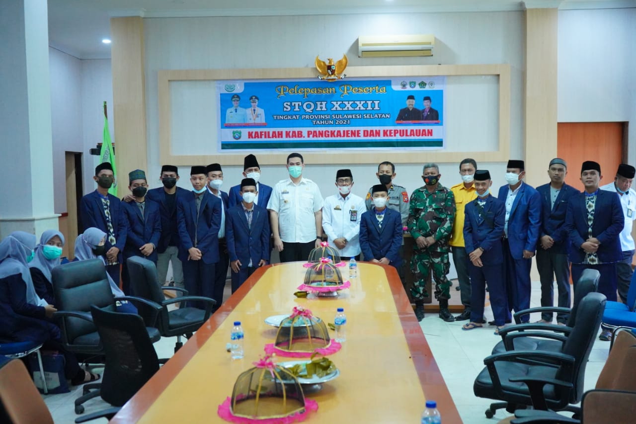 Pelepasan kafilah STQH Pangkep