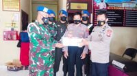 HUT Bhayangkara: Divisi 3 Kostrad Berikan Surprise Ulang Tahun Ke Polsek Bontomarannu