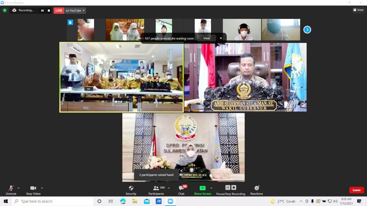 Buka MPLS, Plt Gubernur harap Semua Sekolah memiliki standar kualitas yang sama