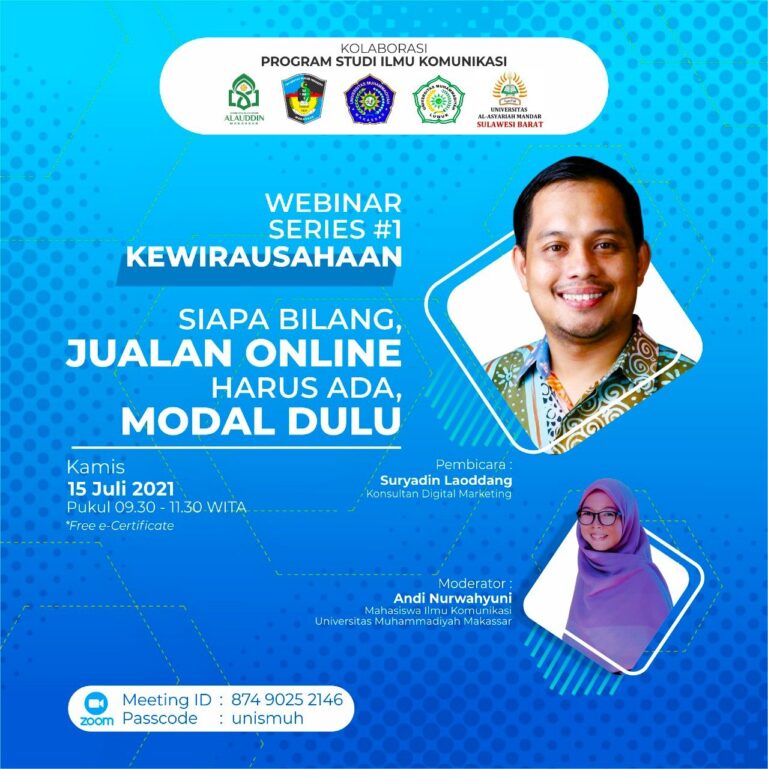 Prodi Ilmu Komunikasi di Sulawesi Berkolaborasi Gelar Seri Webinar Tematik 6 Prodi Ilmu Komunikasi di Sulawesi Berkolaborasi Gelar Seri Webinar Tematik