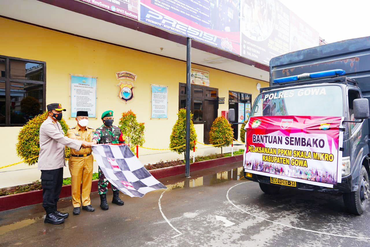Ratusan Paket Sembako akan Diberikan ke Warga Kurang Mampu di Masa PPKM Gowa