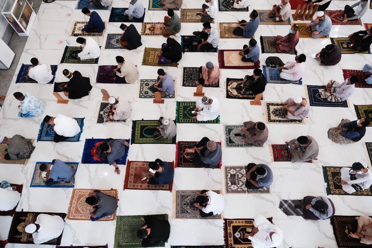 Pelaksanaan Shalat Idul Adha di Masjid Agung Syekh Yusuf Terapkan Prokes Ketat