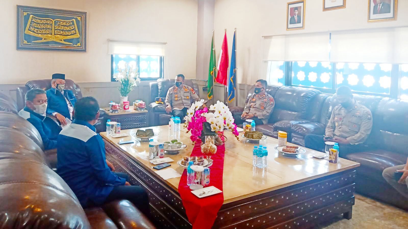 Pererat Silahturahmi, Kapolres Gowa Sambangi Rektor Unismuh Makassar