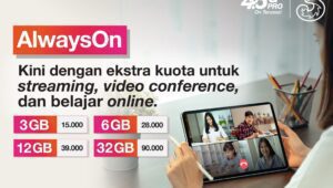 3 Indonesia Catat Lonjakan Trafik Akses Konten Digital Selama PPKM