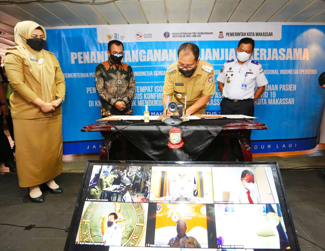 Penandatanganan Kerjasama KM Umsini, Bukti Nyata Danny Konsisten Selamatkan Rakyat Makassar dari Covid-19