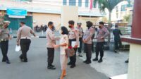 Kasi Propam Resor Gowa Lakukan Pengawasan Penerapan Protokol kesehatan Anggota