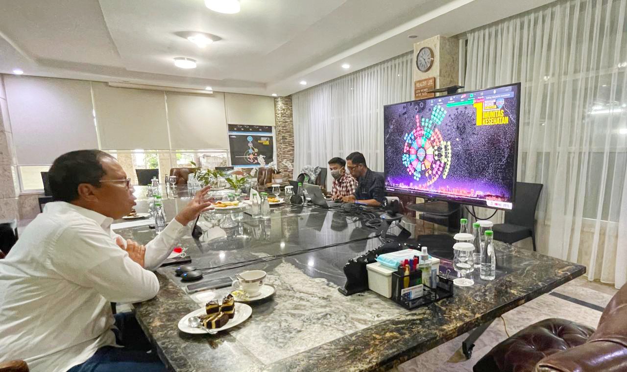 Virtual Bersama Dirjen Otda, Wali Kota Danny Paparkan Konsep Makassar Recover