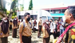 200 Pelajar di SMAN 1 Pinrang telah Divaksin