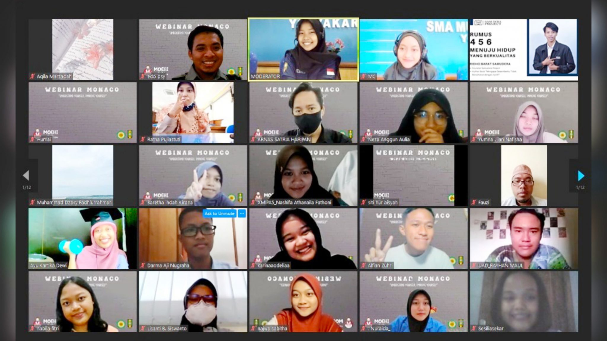 Webinar MONACO Batch#1 Bersama Stafsus Presiden
