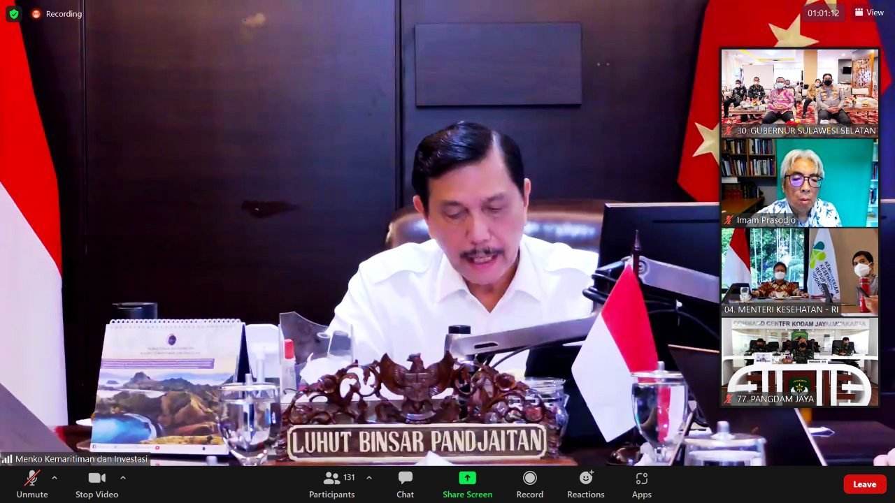 Plt Gubernur Ingatkan Bupati & Walikota Buka PTM Kapasitas 50 Persen dengan Prokes Ketat