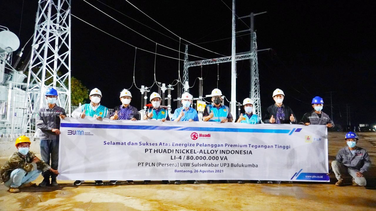 PLN Tambah Pasokan Listrik ke PT Huadi Nickel-Alloy Indonesia