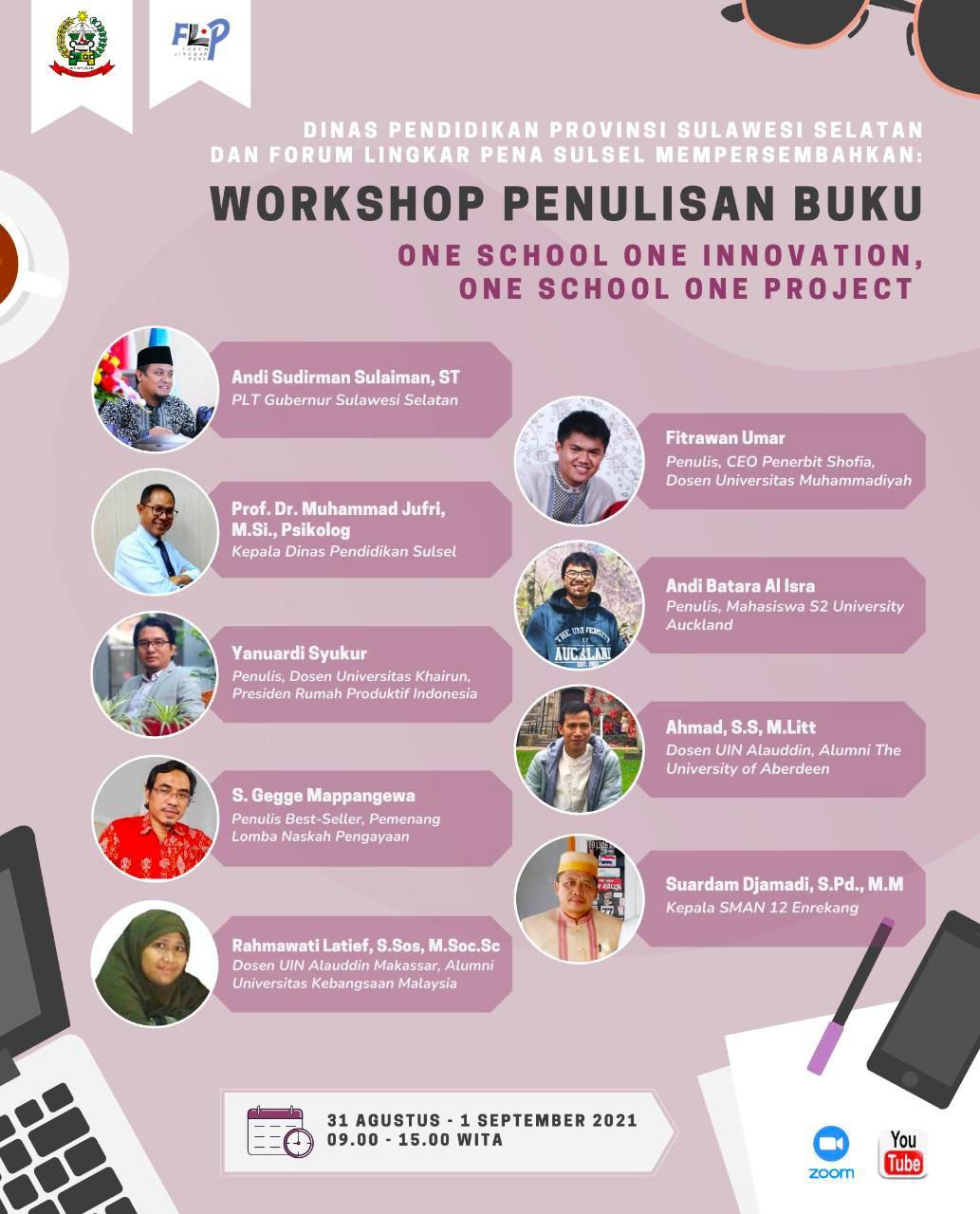 Disdik Sulsel bersama FLP Sulsel akan gelar Workshop Penulisan Buku
