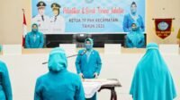 Lantik dan Serah Terima Jabatan 14 Ketua TP PKK Kecamatan, Ini Pesan Indira Yusuf Ismail