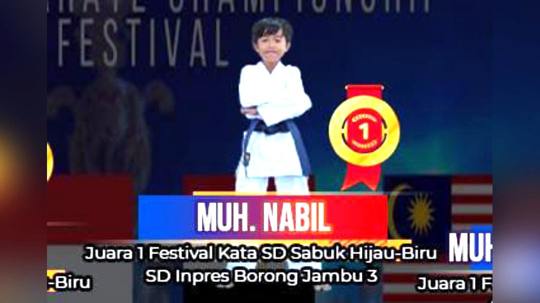 Muh. Nabil, Karateka Cilik Gojukai Komplek Unhas Biring Romang Berhasil Harumkan Makassar