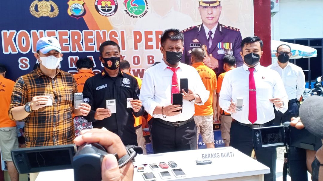 7 Pelaku Penyalahgunaan Narkoba, Dibekuk Satnarkoba Polres Gowa