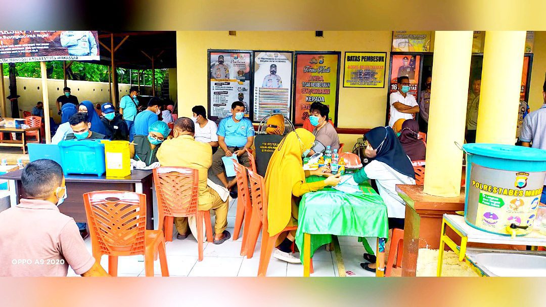 Gerai Vaksin Presisi Polsek Manggala Layani 180 Orang