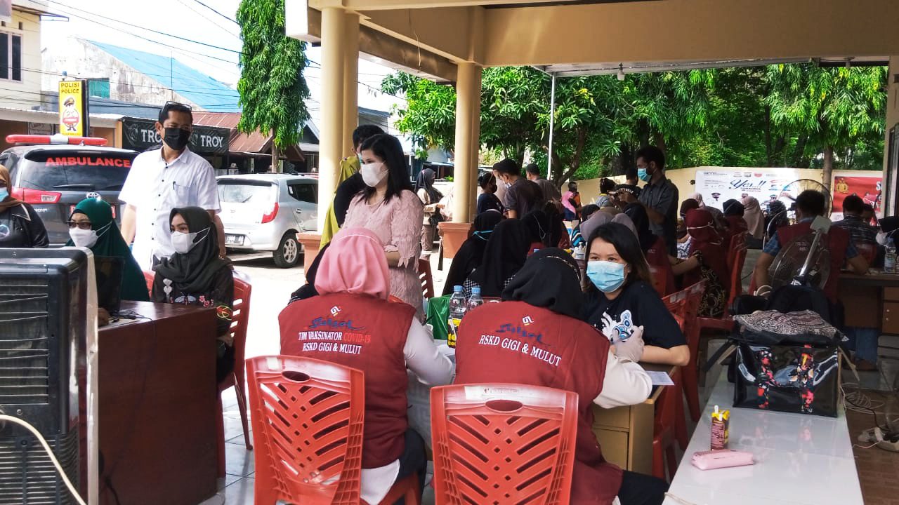 Gerai Vaksin Presisi Polsek Manggala, Gandeng 3 Rumah Sakit di Makassar