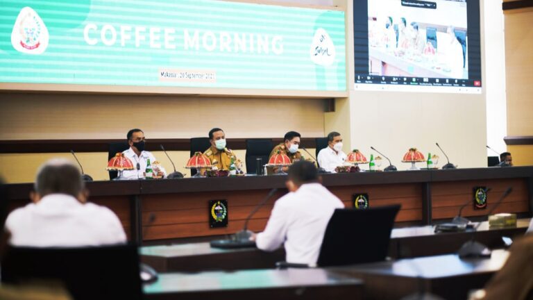 Coffee Morning Bersama Dirkrimsus Polda Sulsel, Plt Gubernur Dukung Dirkrimsus Buat Aplikasi Pengaduan Tipikor 6 IMG 20210920 190852