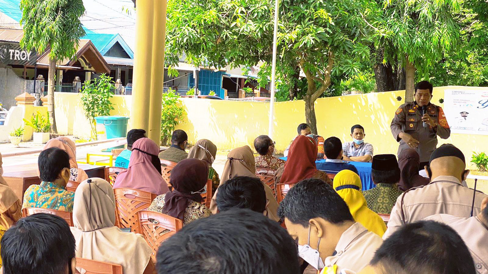 Polsek Manggala Targetkan Vaksinasi 2880 Siswa SMP
