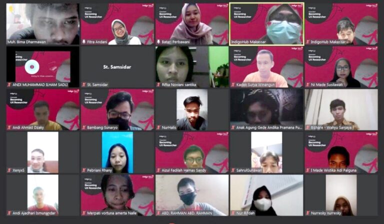 IndigoHub Makassar Hadirkan Senior UX Researcher Tokopedia di Webinar Creavision